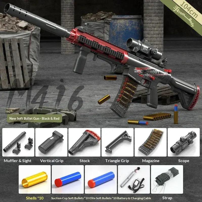  Electric Soft Bullet Foam Blaster 80 Darts Toy Gun -  ToylandEU™