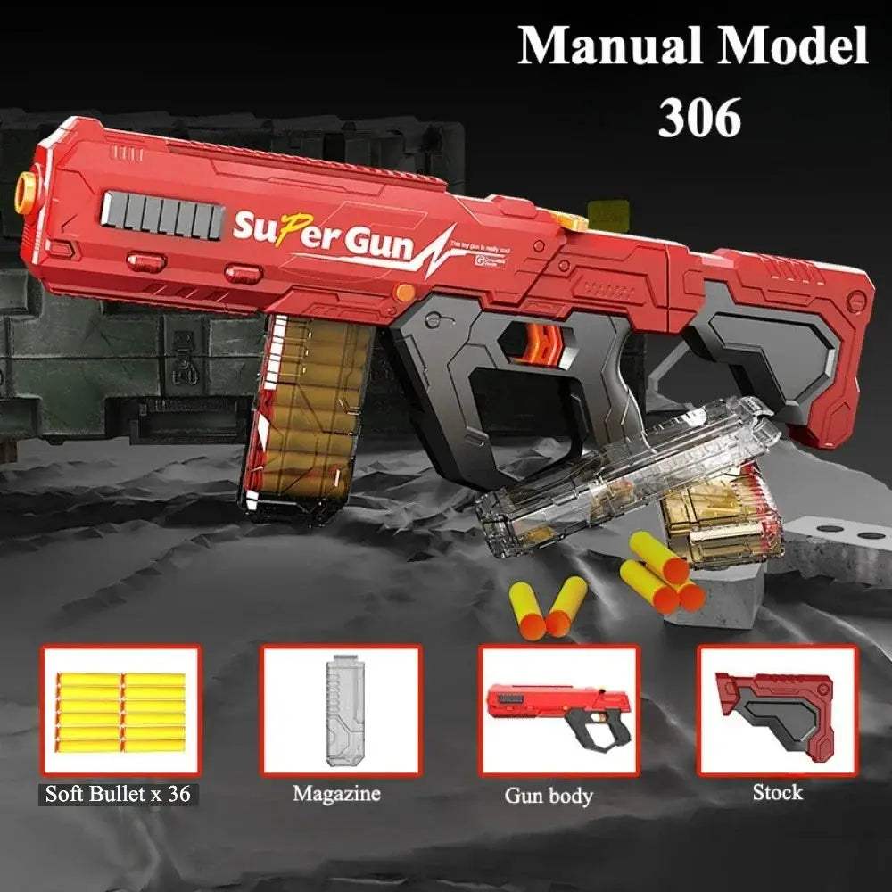 Electric Soft Bullet Toy Gun For Kids Outdoor Play - ToylandEU