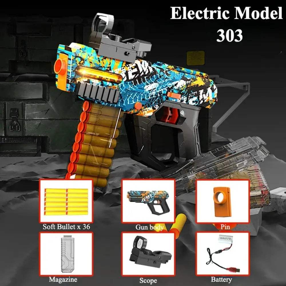 Electric Soft Bullet Toy Gun For Kids Outdoor Play - ToylandEU