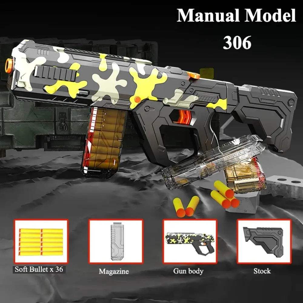 Electric Soft Bullet Toy Gun For Kids Outdoor Play - ToylandEU