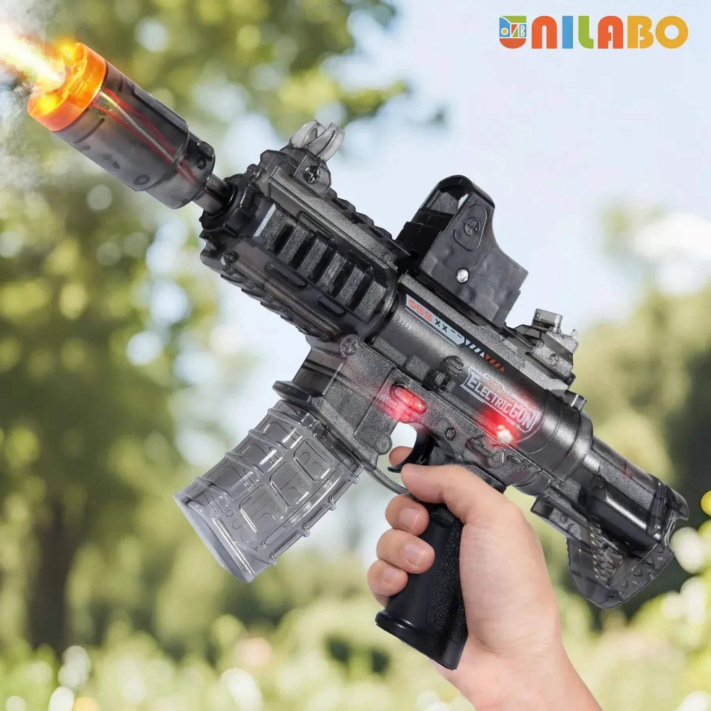Electric Toy Gun With Dynamic Lights And Safe Durable Design - ToylandEU