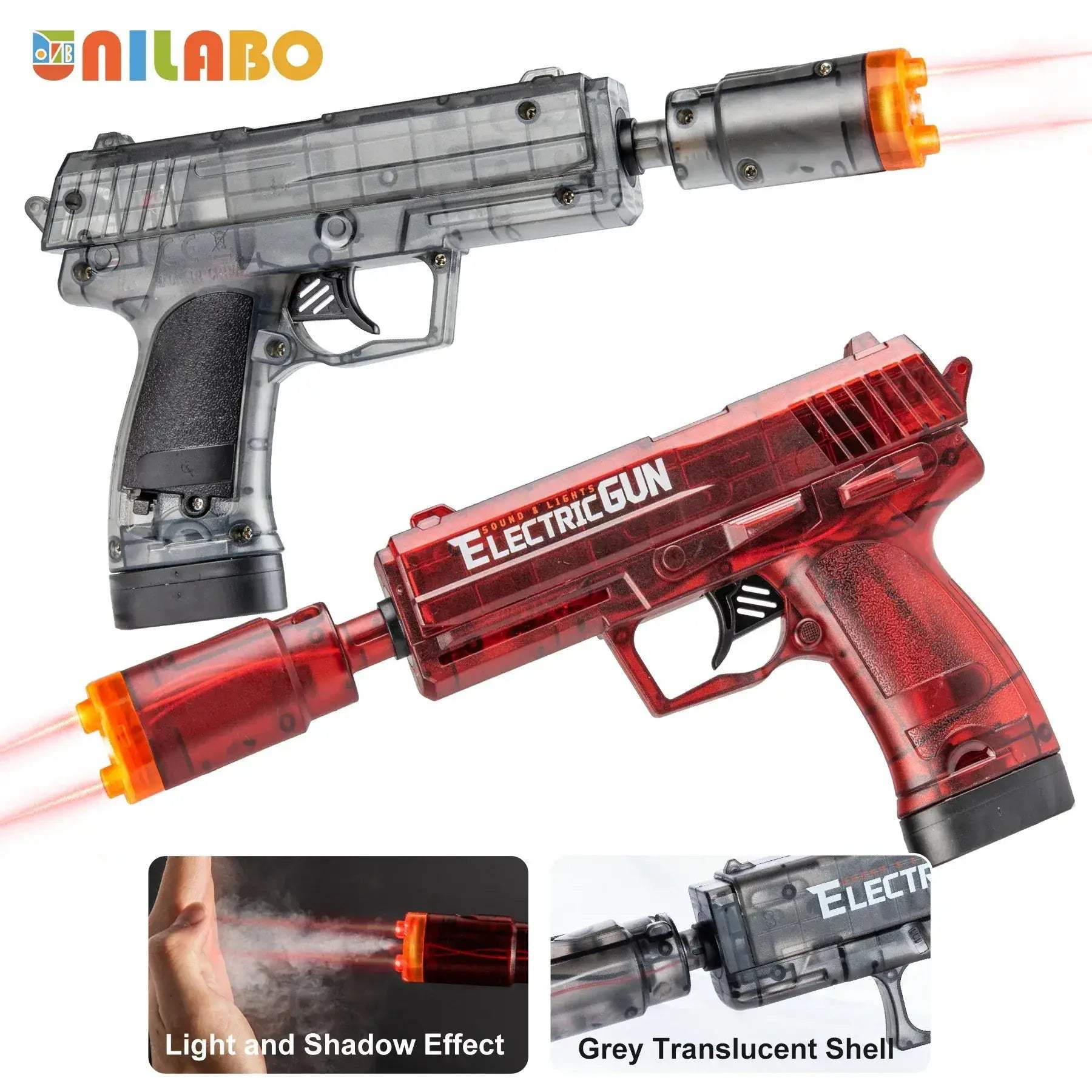 Electric Toy Gun With Dynamic Lights And Safe Durable Design - ToylandEU