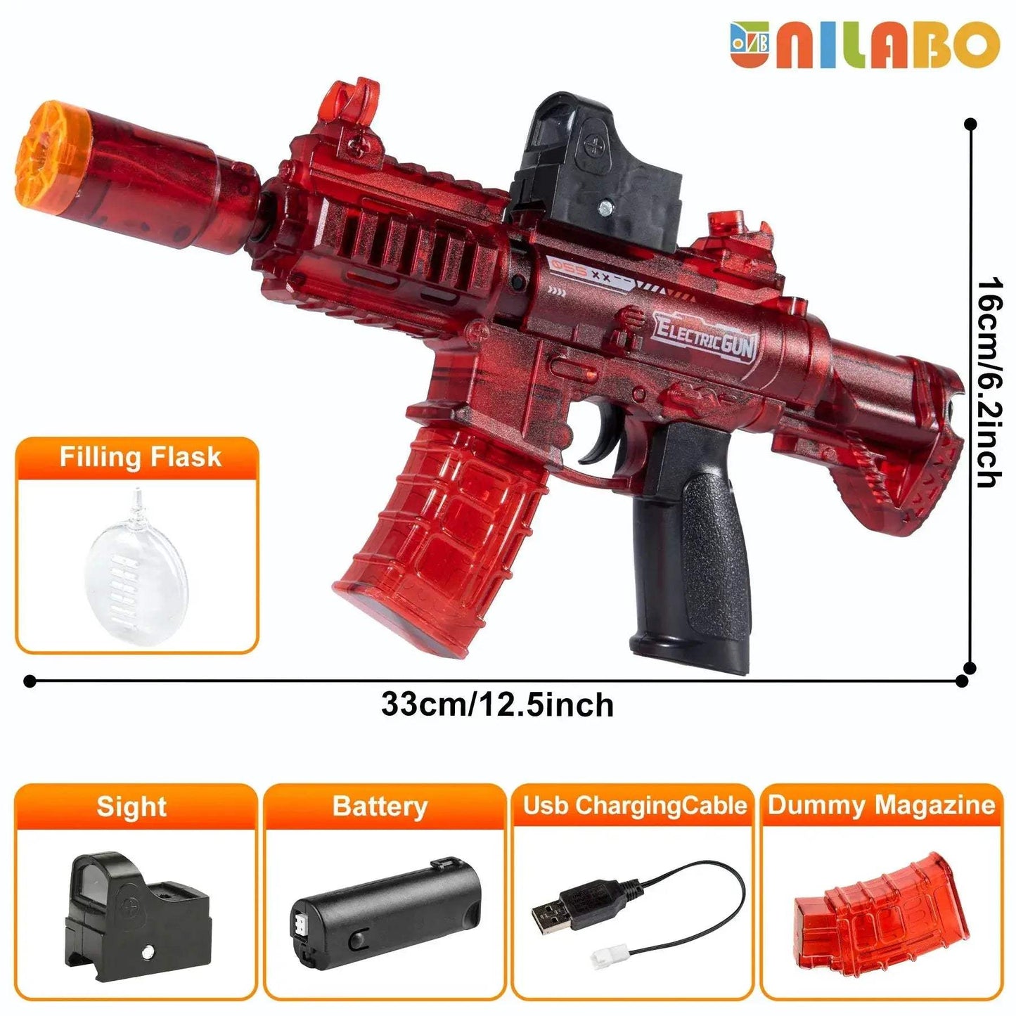 Electric Toy Gun With Dynamic Lights And Safe Durable Design - ToylandEU