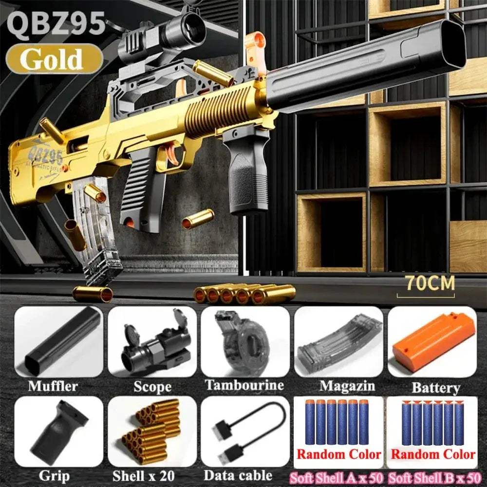 Electric Toy Gun With Soft Bullets For Outdoor Play - ToylandEU