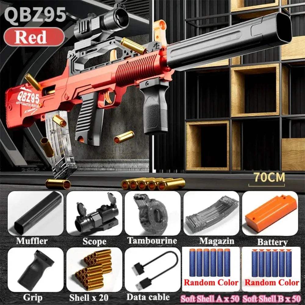 Electric Toy Gun With Soft Bullets For Outdoor Play - ToylandEU