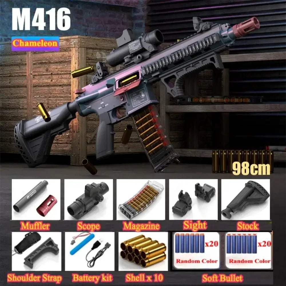 Electric Toy Gun With Soft Bullets For Outdoor Play - ToylandEU