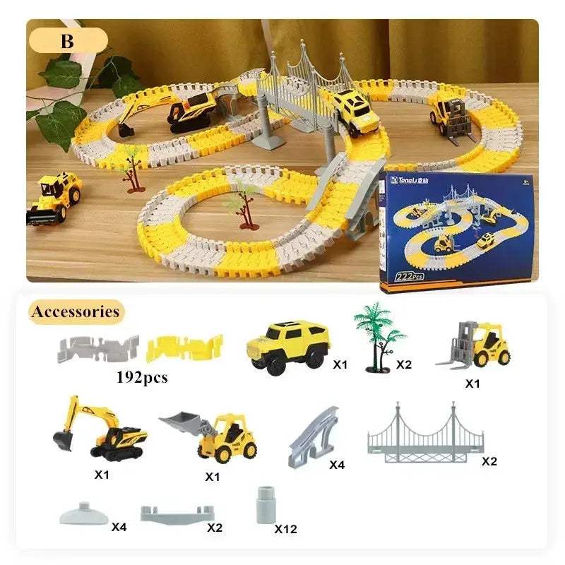 Electric Track Car Set For Kids Learning Educational - ToylandEU