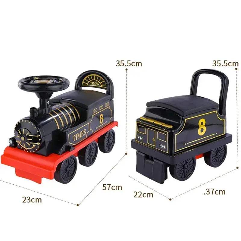 Electric Train Riding Toy For Kids With Realistic Diecast Design - ToylandEU