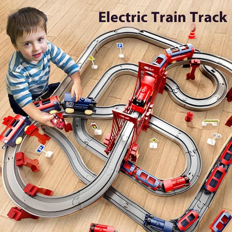 Electric Train Set | 90cm Tracks | Toylandeu™