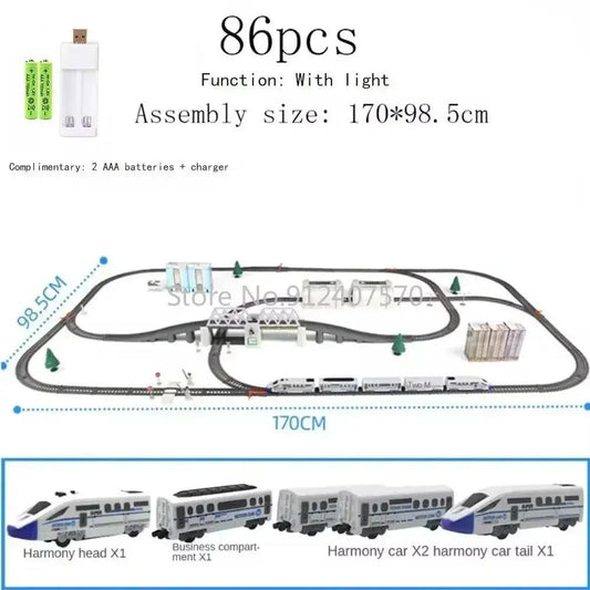  Electric Train Set High Speed Rail DIY Toy For Boys -  ToylandEU™