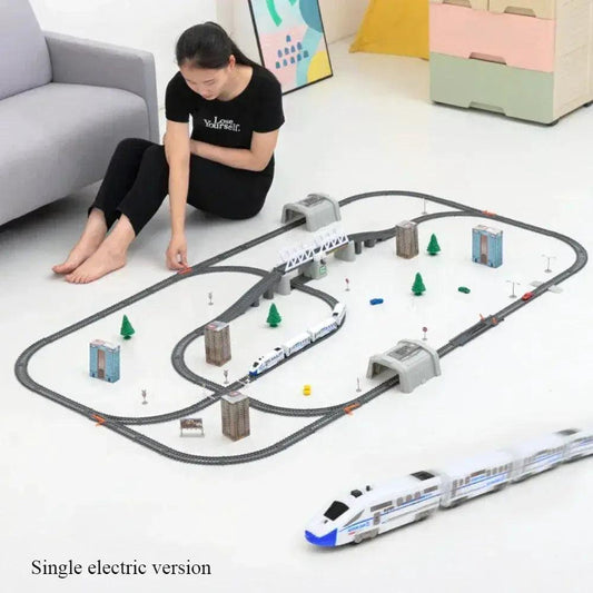  Electric Train Set High Speed Rail DIY Toy For Boys -  ToylandEU™