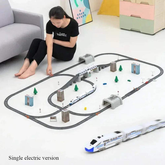  Electric Train Set High Speed Rail DIY Toy For Boys -  ToylandEU™