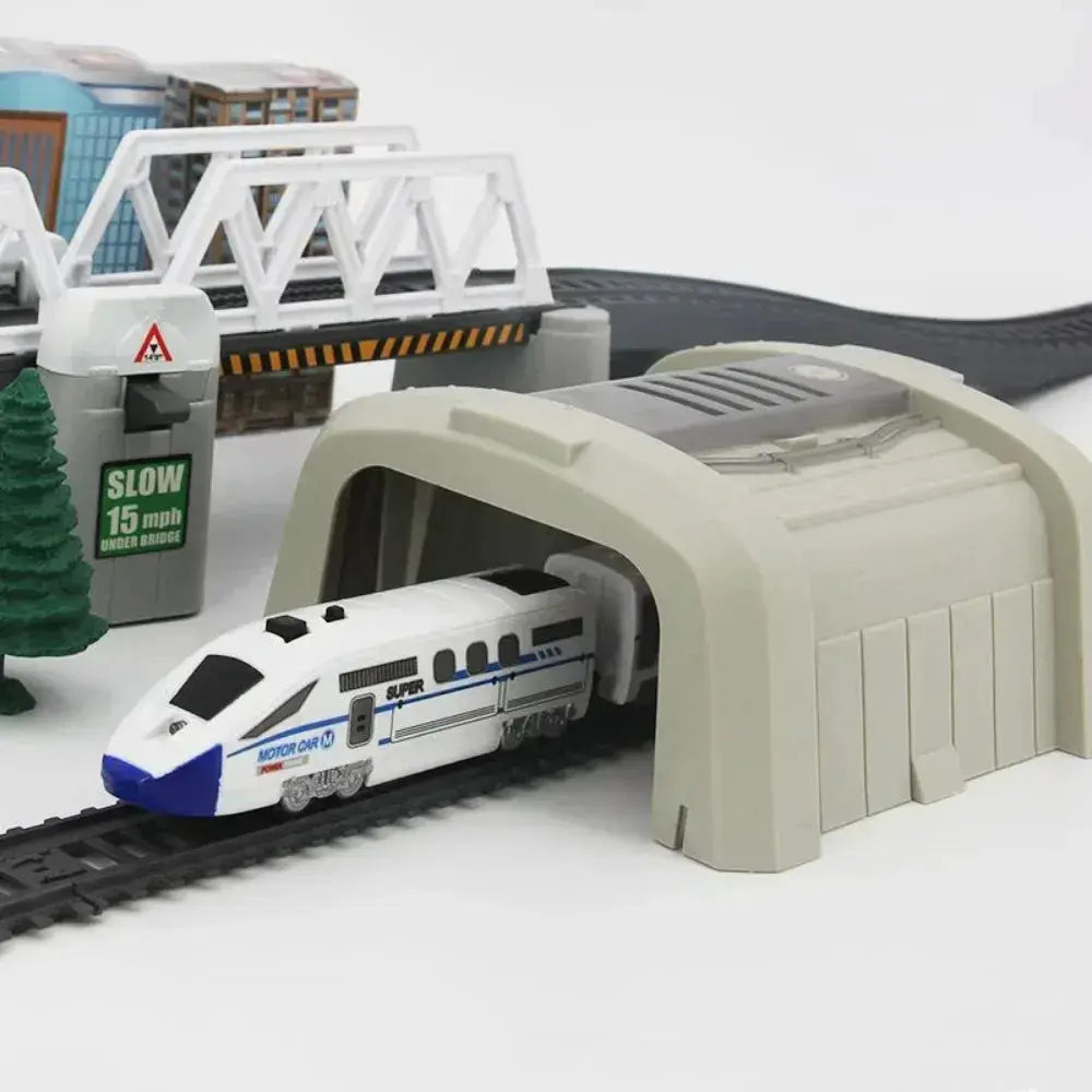 Electric Train Set High Speed Rail DIY Toy For Boys - ToylandEU