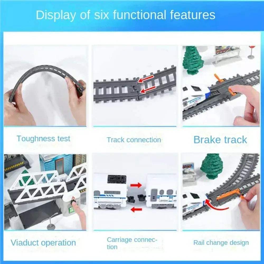 Electric Train Set High Speed Rail Model Kit For Kids - ToylandEU