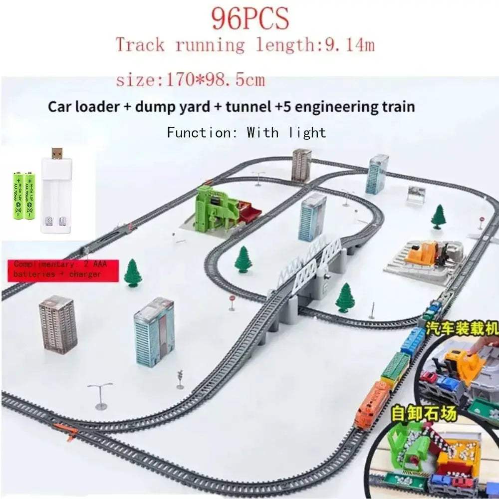 Electric Train Set High Speed Rail Model Kit For Kids - ToylandEU