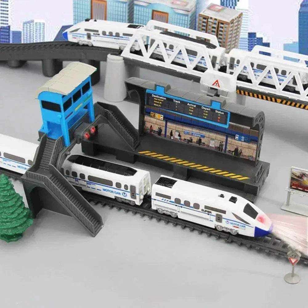 Electric Train Set High Speed Rail Toy For Kids Gift - ToylandEU