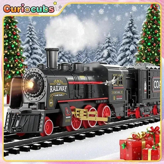  Electric Train Set Smoke Effect Safe ABS Plastic Gift -  ToylandEU™
