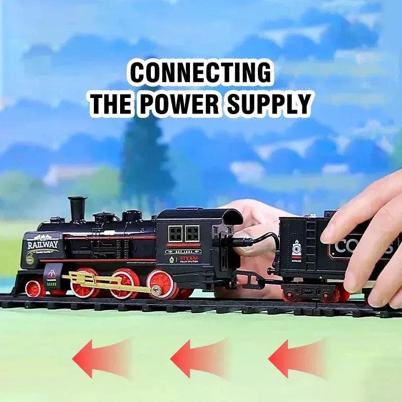 Electric Train Set Smoke Effect Safe ABS Plastic Gift -  ToylandEU™