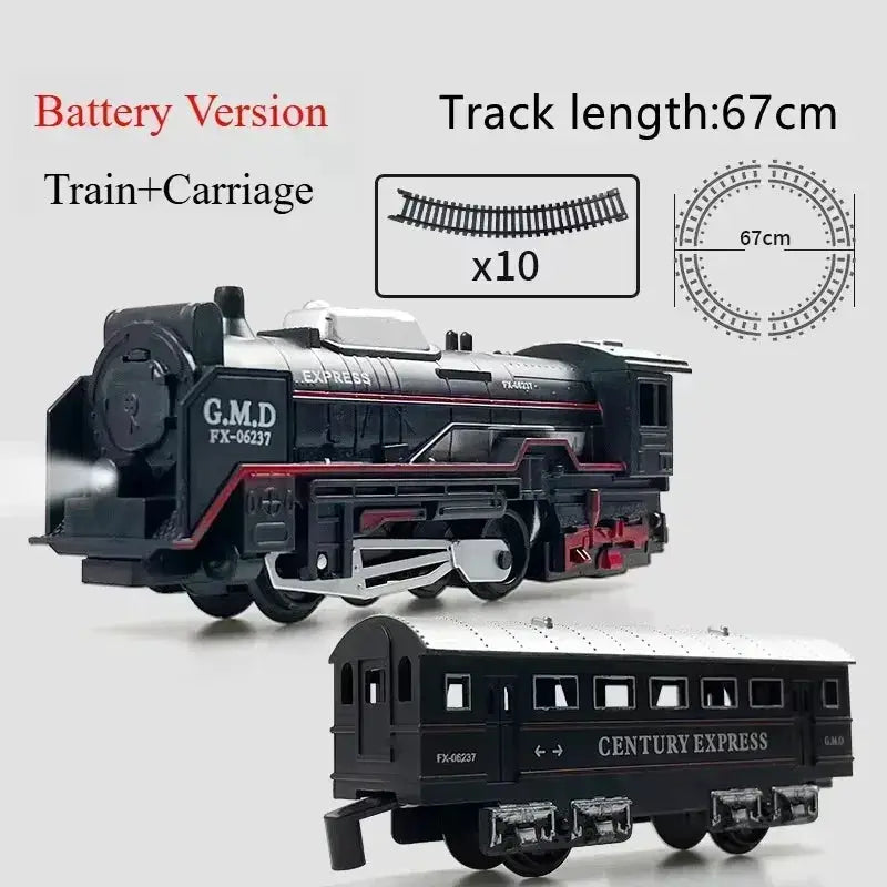 Electric Train Set With Light Up Tracks For STEM Learning - ToylandEU
