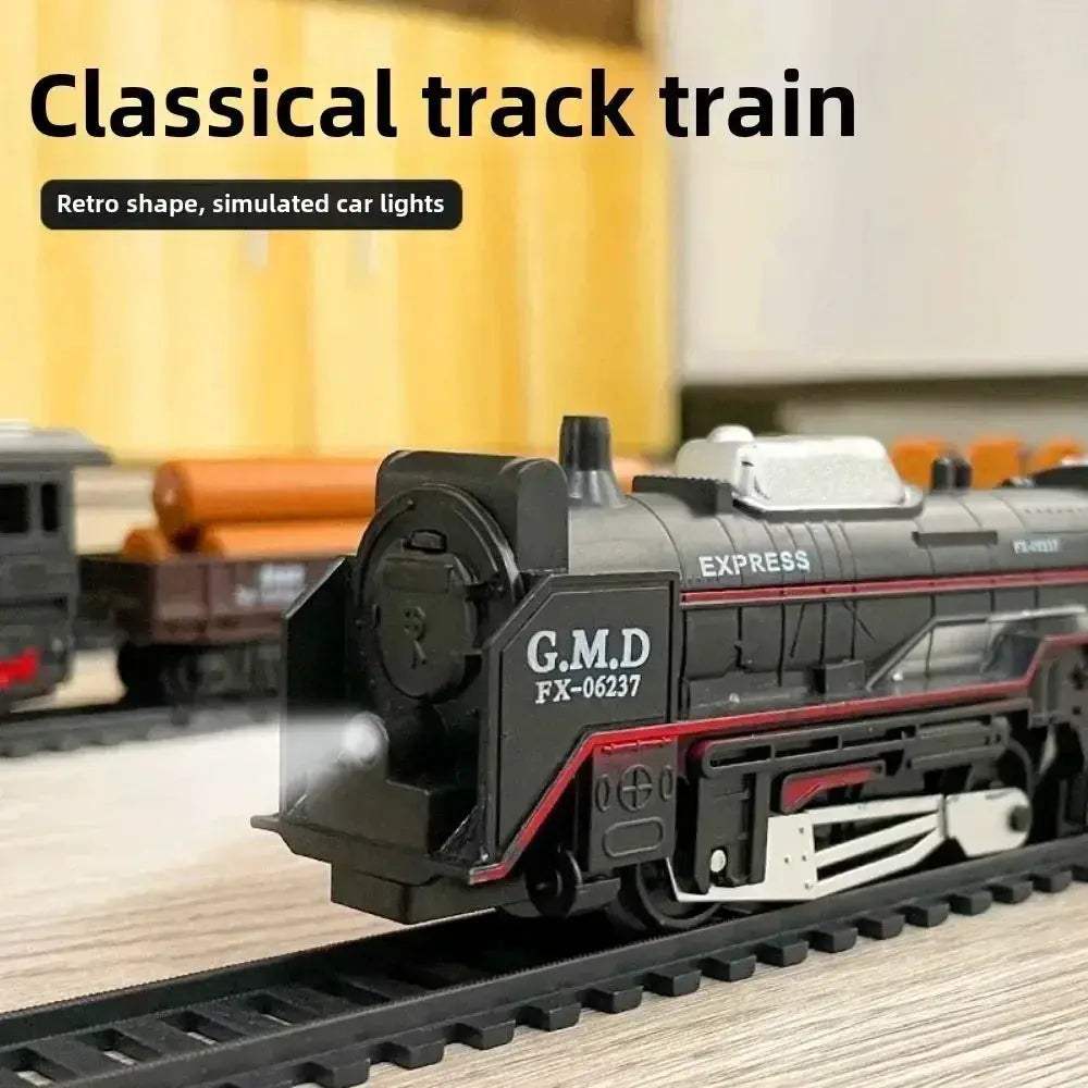 Electric Train Set With Lights For Kids Christmas Toy Gift - ToylandEU