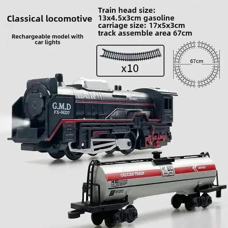 Electric Train Set With Lights For Kids Christmas Toy Gift - ToylandEU