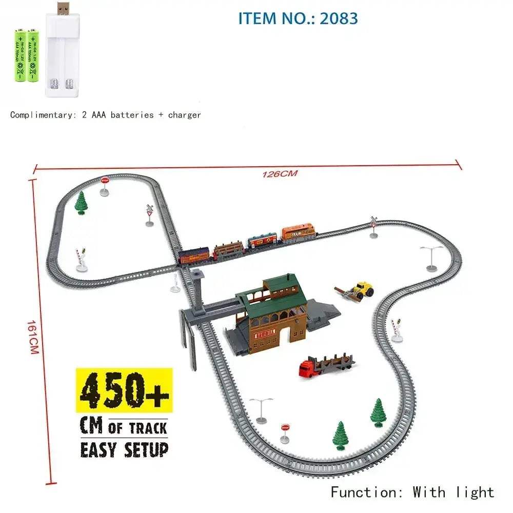 Electric Train Set With Remote Control High Speed For Kids - ToylandEU