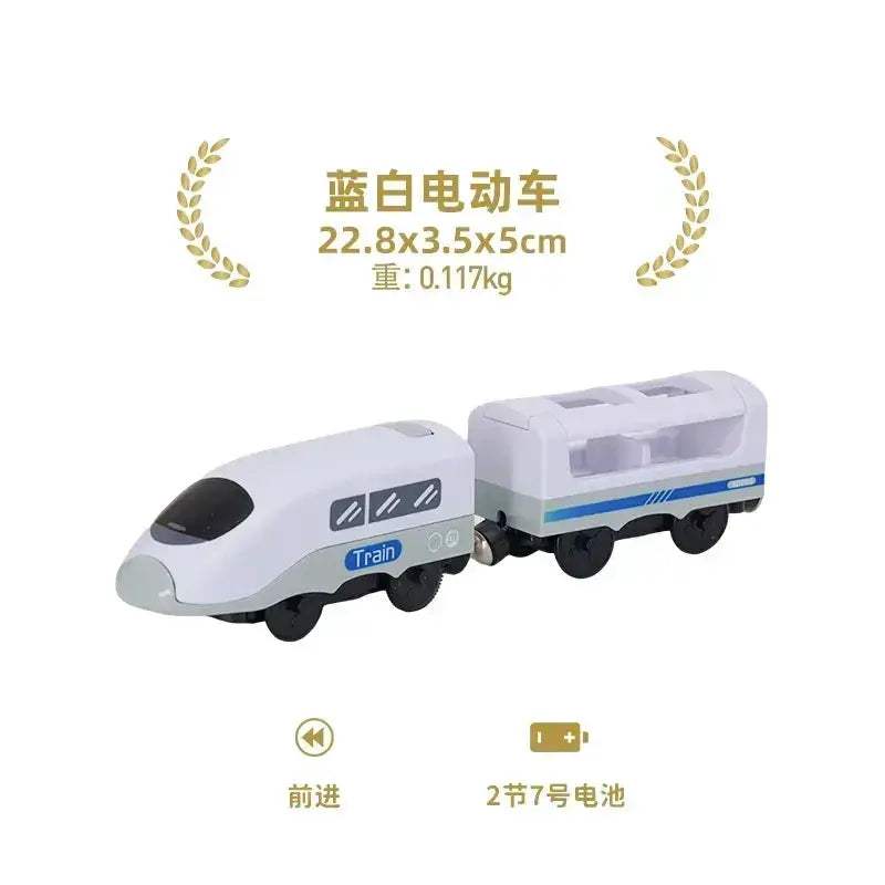 Electric Train Set for Wooden Railway Tracks Toy Gift - ToylandEU