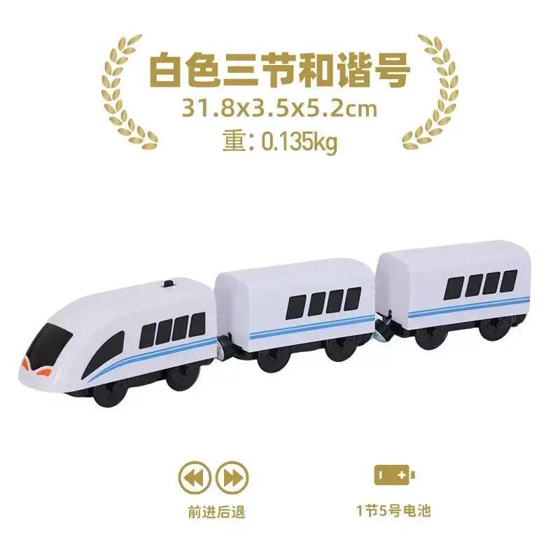 Electric Train Set for Wooden Railway Tracks Toy Gift - ToylandEU