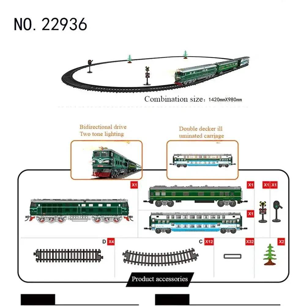 Electric Train Toy High-Speed Railway Set for Kids - ToylandEU