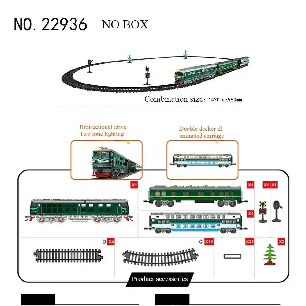 Electric Train Toy High-Speed Railway Set for Kids - ToylandEU