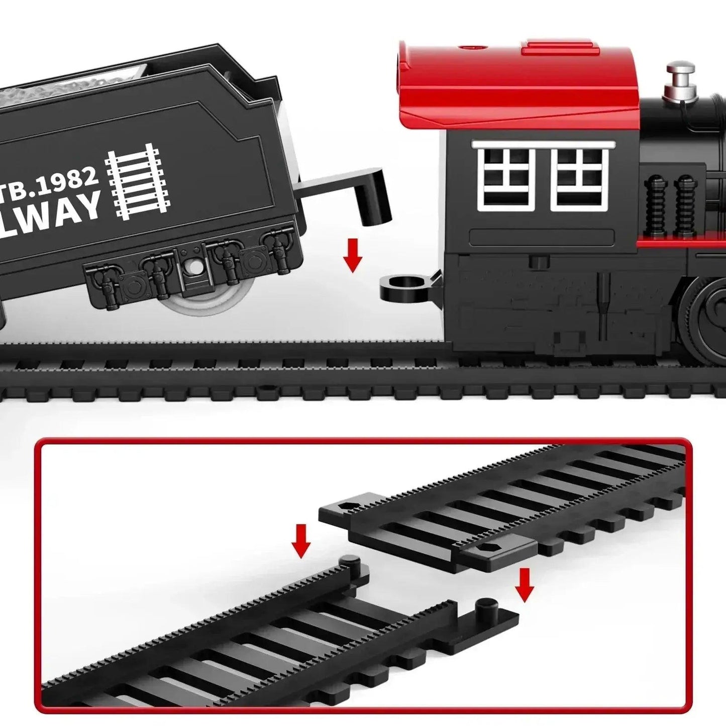  Electric Train Track Set With Lights And Sound STEM Learning -  ToylandEU™