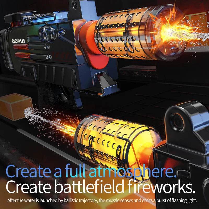 Electric UZI Flamethrower Water Gun Toy High-Power Shooter - ToylandEU