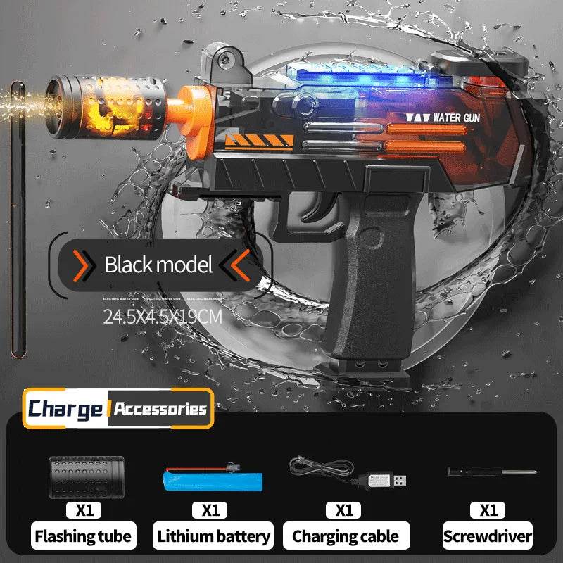 Electric UZI Flamethrower Water Gun Toy High-Power Shooter - ToylandEU