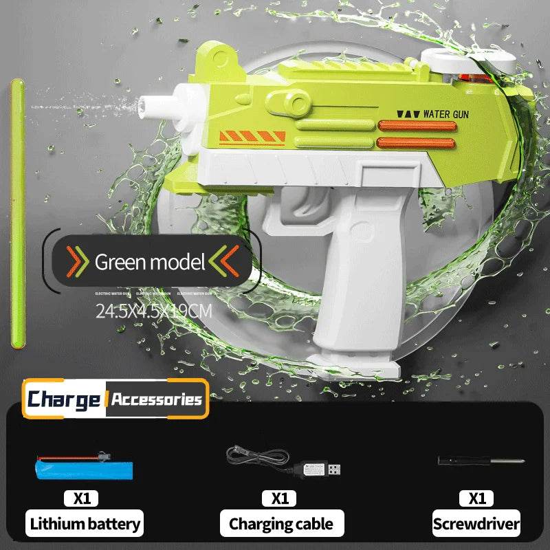 Electric UZI Flamethrower Water Gun Toy High-Power Shooter - ToylandEU