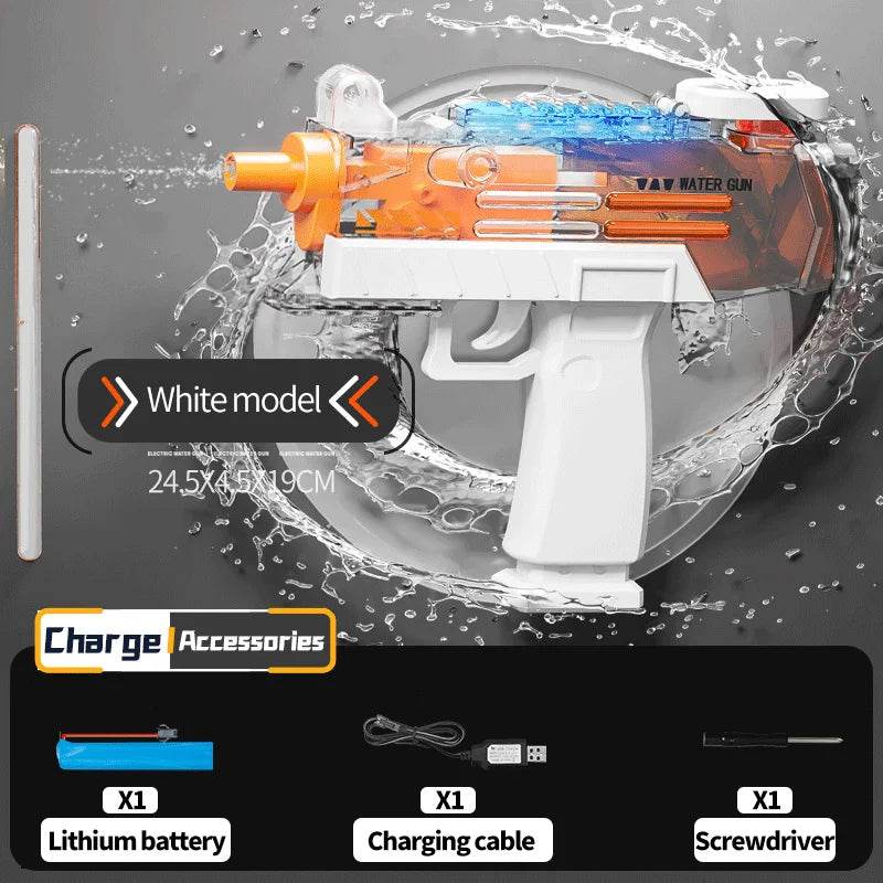 Electric UZI Flamethrower Water Gun Toy High-Power Shooter - ToylandEU