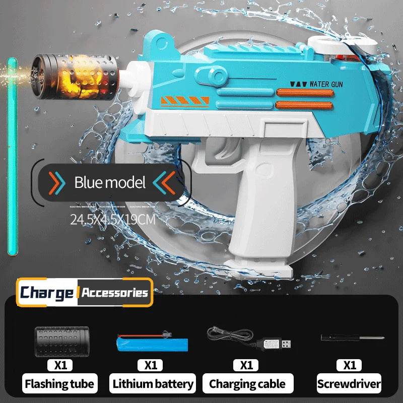 Electric UZI Flamethrower Water Gun Toy High-Power Shooter - ToylandEU