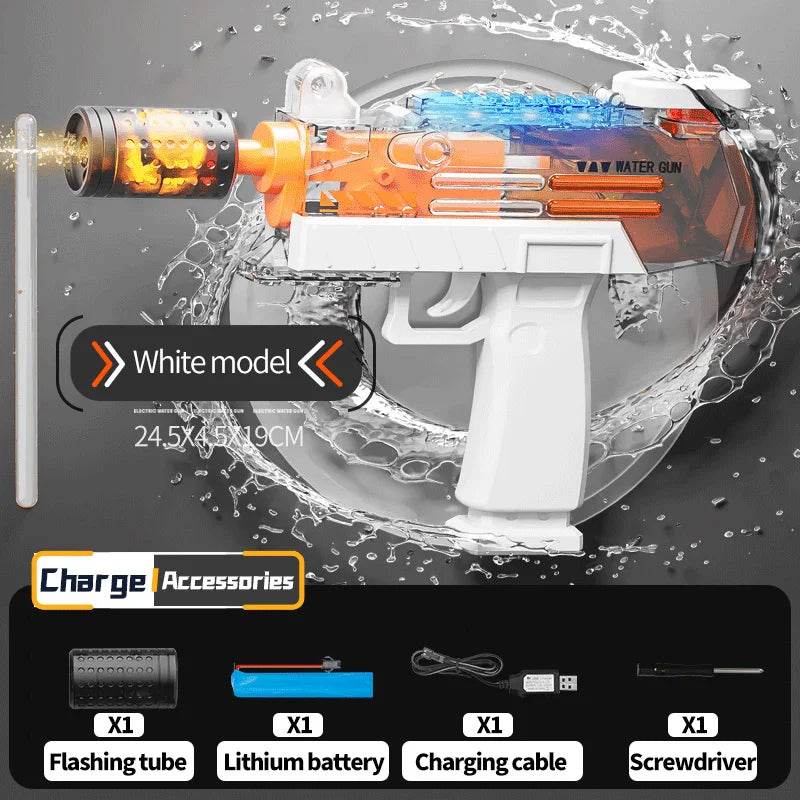 Electric UZI Flamethrower Water Gun Toy High-Power Shooter - ToylandEU