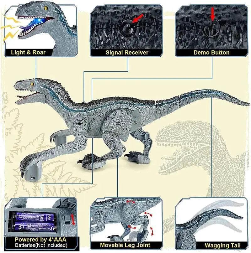  Electric Velociraptor RC Dinosaur Toy with Remote Control - Perfect  -  ToylandEU™