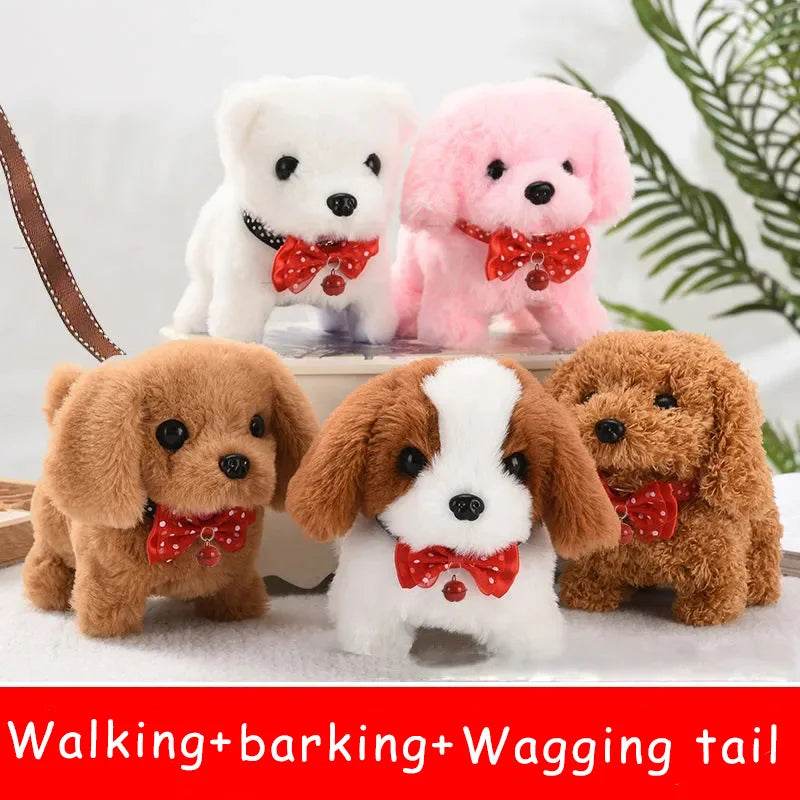 Electric Walking Puppy Plush Toy Barking Tail Wagging Kids - ToylandEU
