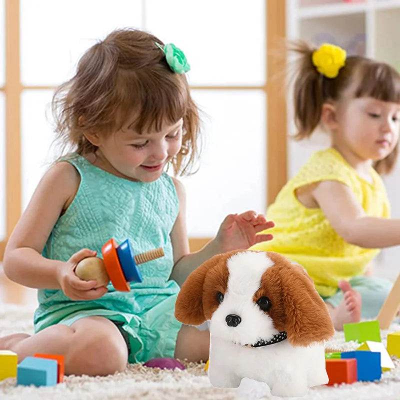 Electric Walking Puppy Plush Toy Barking Tail Wagging Kids - ToylandEU