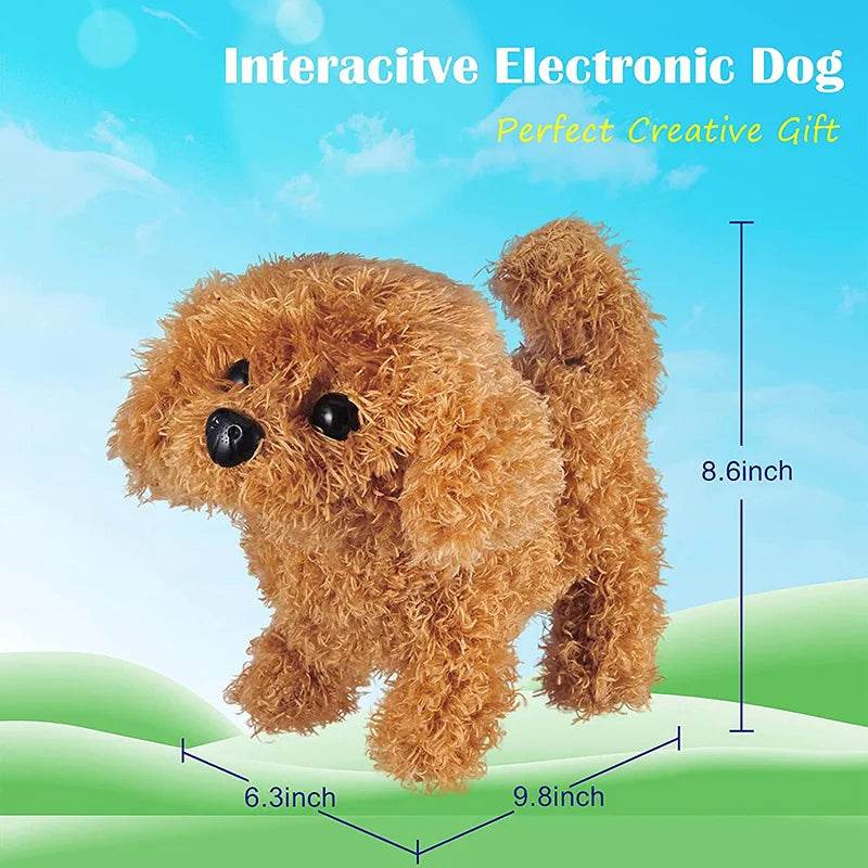 Electric Walking Puppy Plush Toy Barking Tail Wagging Kids - ToylandEU