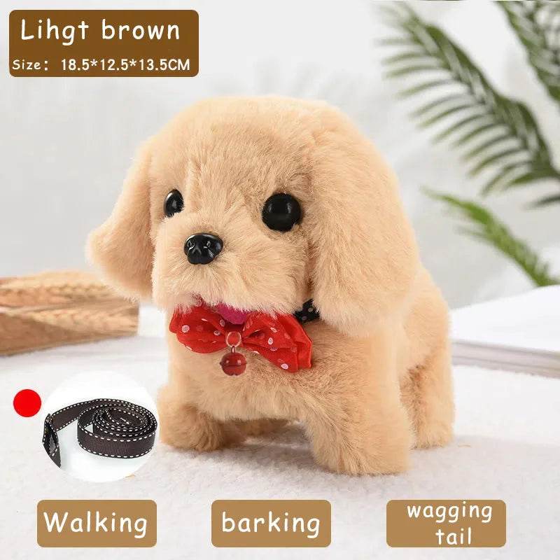 Electric Walking Puppy Plush Toy Barking Tail Wagging Kids - ToylandEU