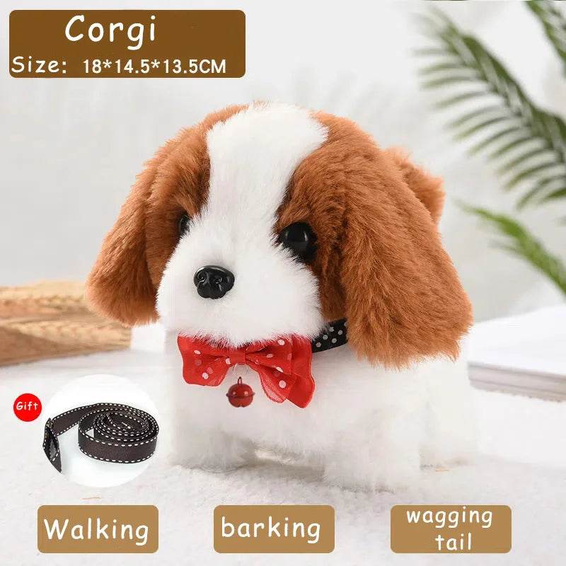Electric Walking Puppy Plush Toy Barking Tail Wagging Kids - ToylandEU