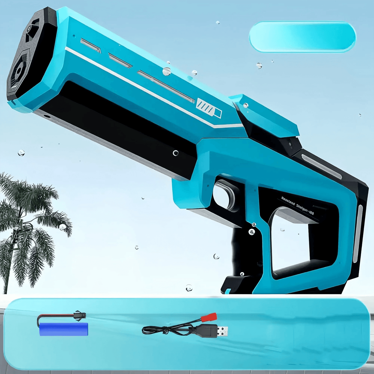 Electric Water Gun | 8-10m Range | Toylandeu™
