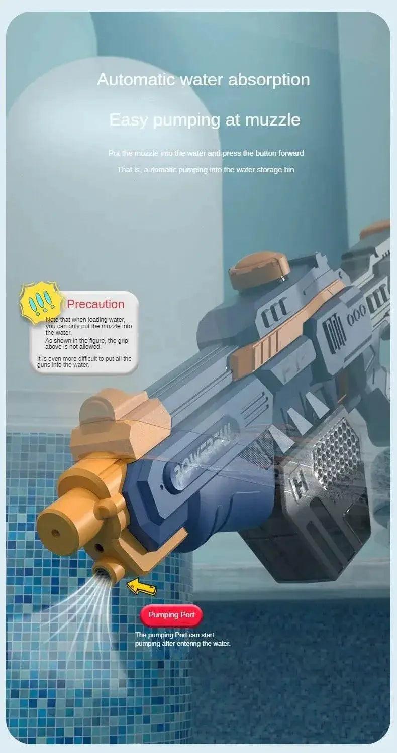  Electric Burst Water Gun for Children Automatic Absorb Water Continuous Firing Summer Outdoor Pool Fight Games Water Guns Toys -  ToylandEU™