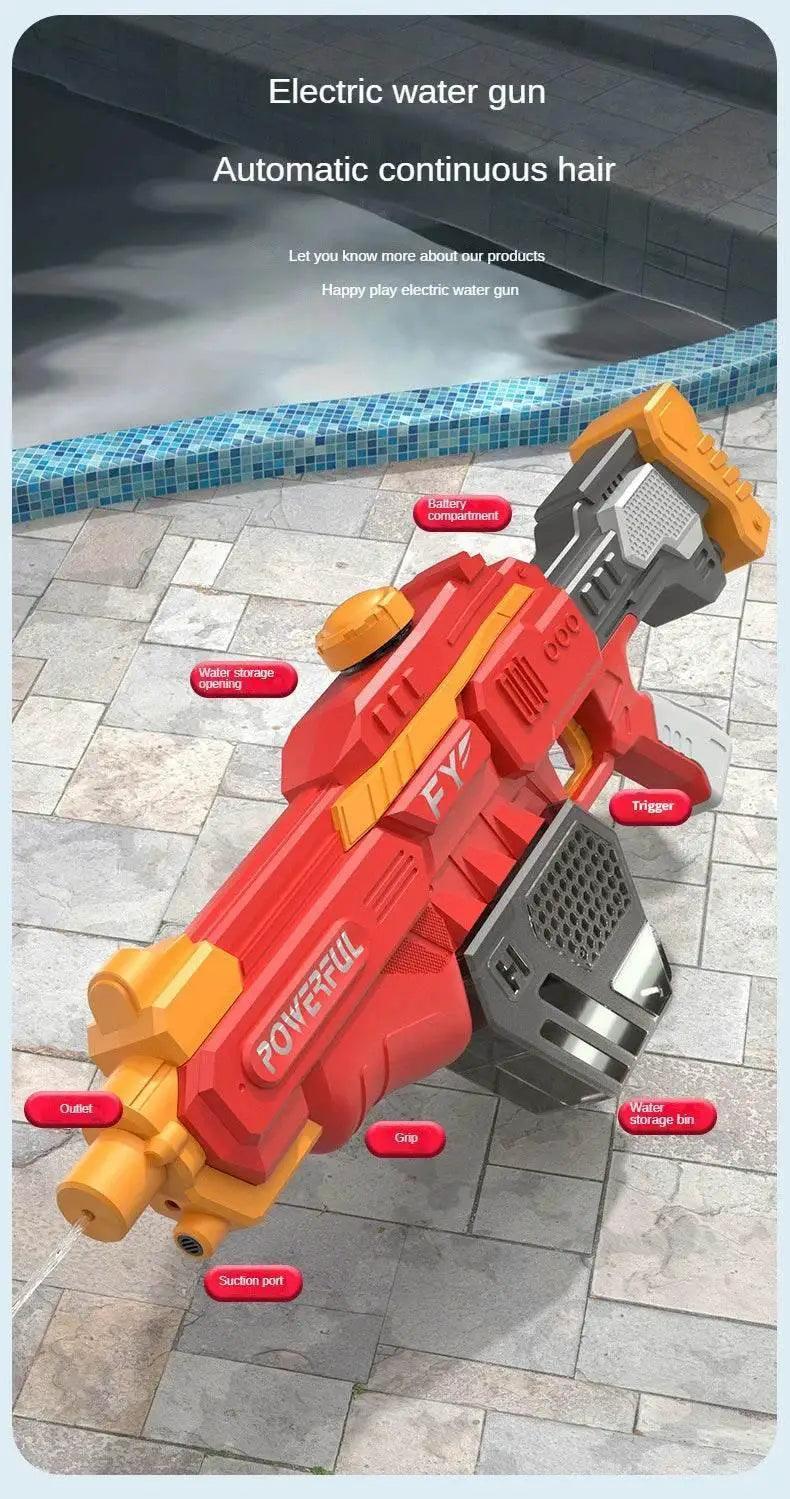  Electric Burst Water Gun for Children Automatic Absorb Water Continuous Firing Summer Outdoor Pool Fight Games Water Guns Toys -  ToylandEU™