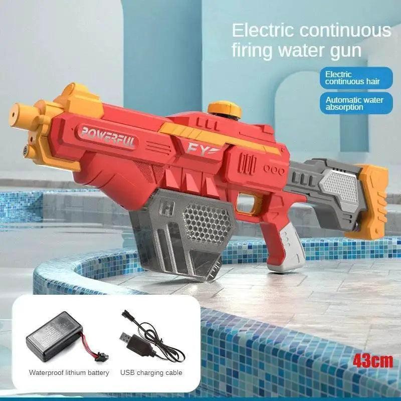  Electric Burst Water Gun for Children Automatic Absorb Water Continuous Firing Summer Outdoor Pool Fight Games Water Guns Toys -  ToylandEU™