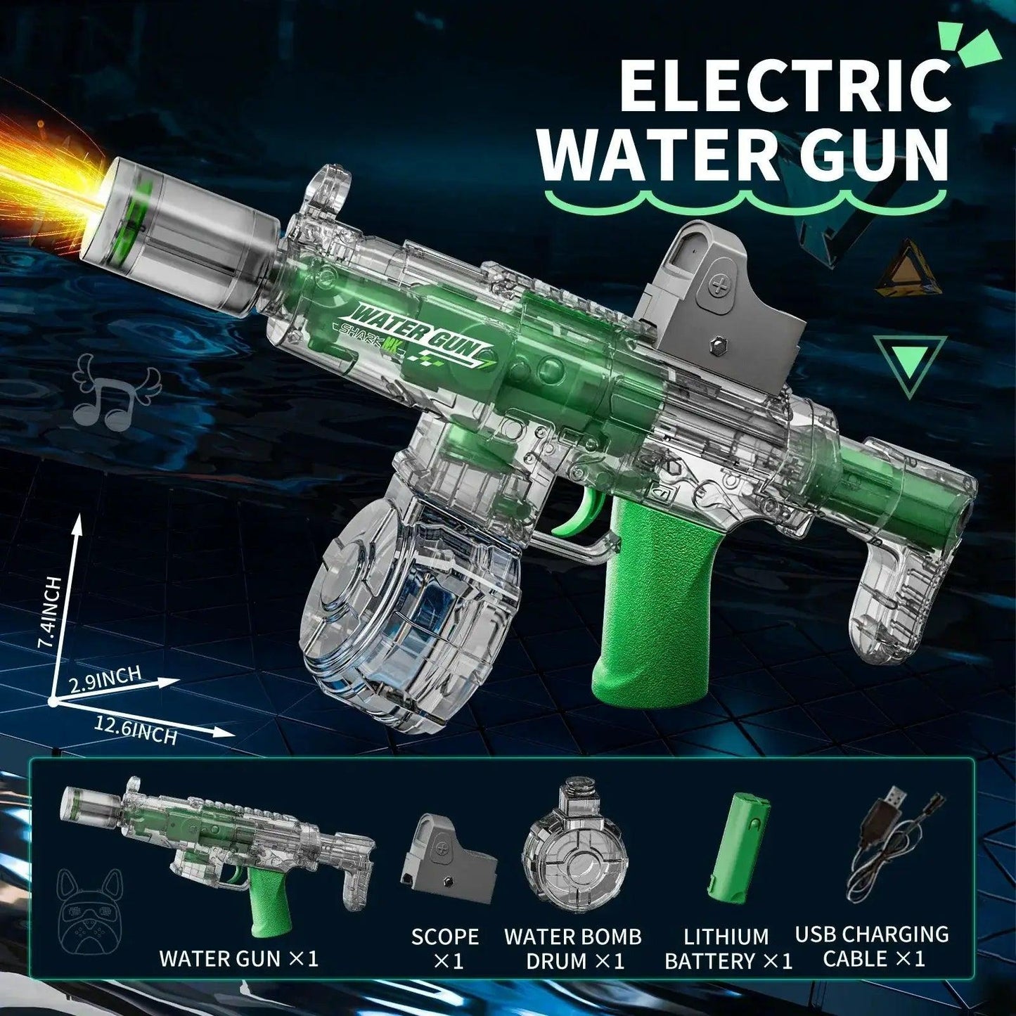  Electric Water Gun For Kids Automatic Sensor Lights -  ToylandEU™