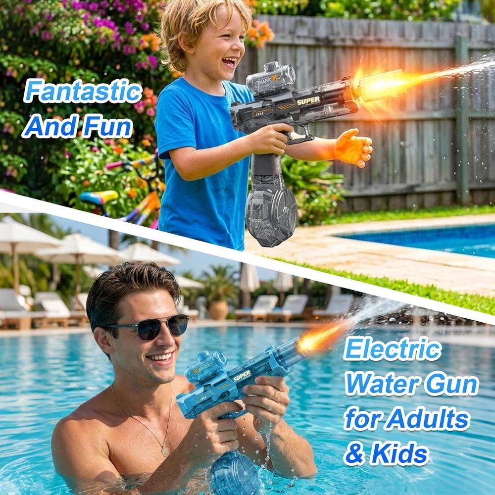Electric Water Gun | LED Light Fire Effect | Toylandeu™