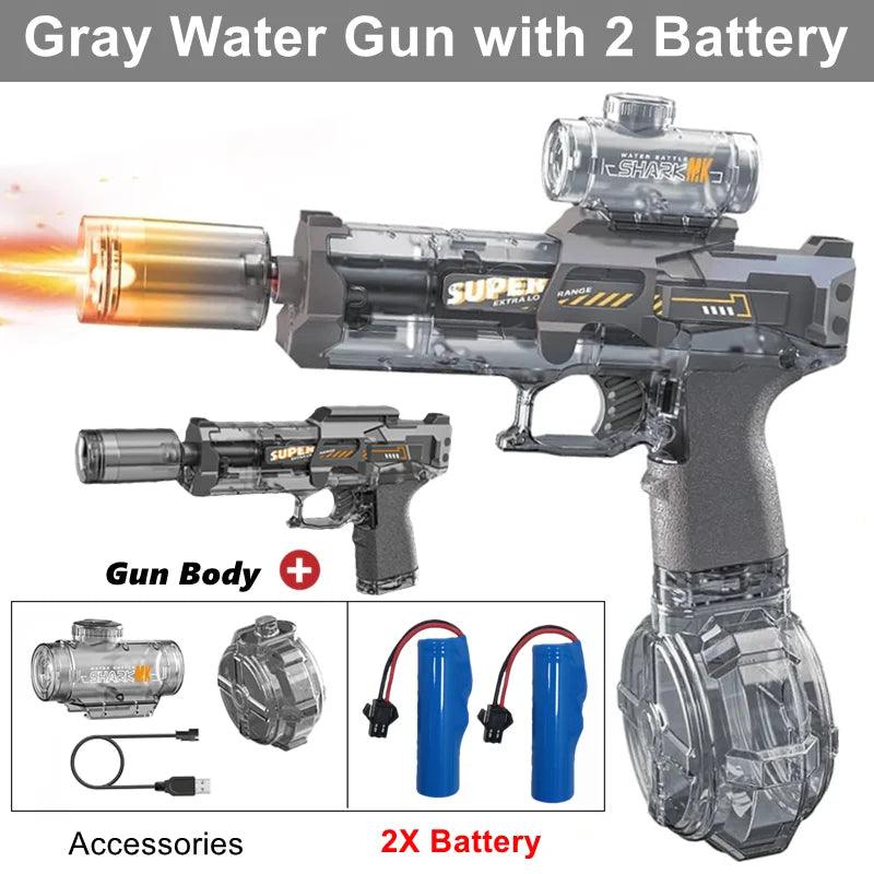 Electric Water Gun | LED Light Fire Effect | Toylandeu™